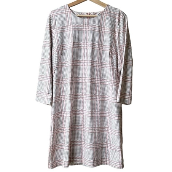 J. McLaughlin Sophia Houndstooth Plaid Catalina Cloth Sheath Dress Sz XL - Picture 3 of 13